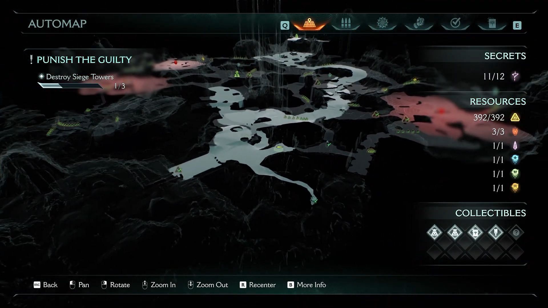 All Wolf Statue locations in Chapter 20: Resurrection (Image via Bethesda Softworks)